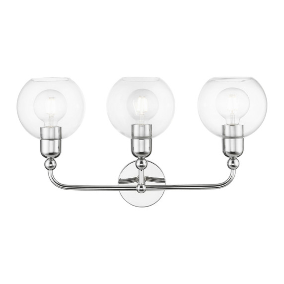 Bathroom Fixtures Three Lights by Livex Lighting ( 107 | 16973-05 Downtown ) 