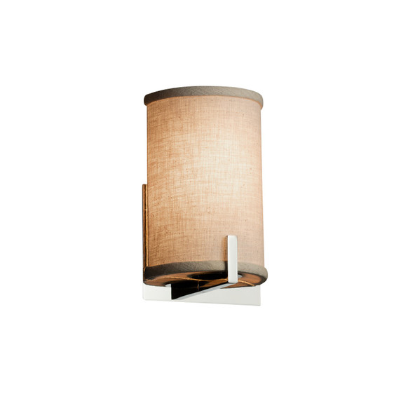 Sconces Drum Shade by Justice Designs ( 102 | FAB-5531-CREM-CROM Textile ) 