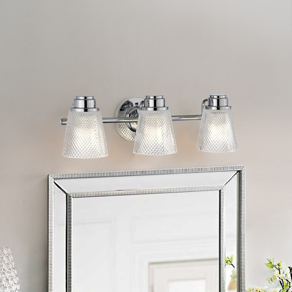 Bathroom Fixtures Three Lights by Lucas + McKearn ( 175 | BB-HUDSON3-PC Hudson ) 