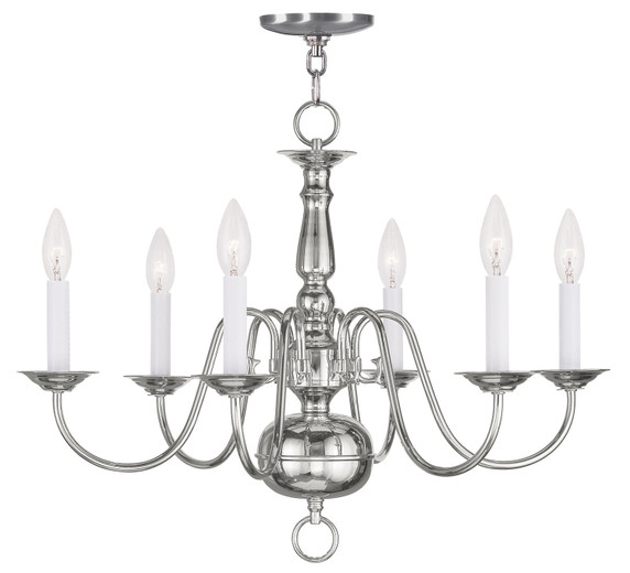 Mid. Chandeliers Candle by Livex Lighting ( 107 | 5006-35 Williamsburgh ) 