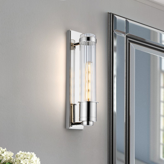 Sconces Single Glass by Lucas + McKearn ( 175 | BB-WELLINGTON-PC Wellington ) 