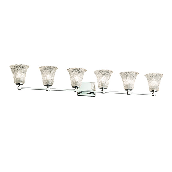 Bathroom Fixtures Five+Lights by Justice Designs ( 102 | GLA-8426-20-LACE-CROM Veneto Luce ) 