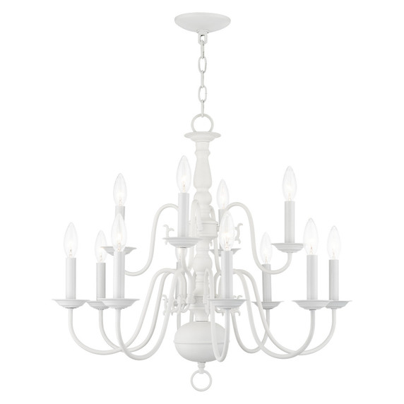 Mid. Chandeliers Candle by Livex Lighting ( 107 | 5012-03 Williamsburg ) 