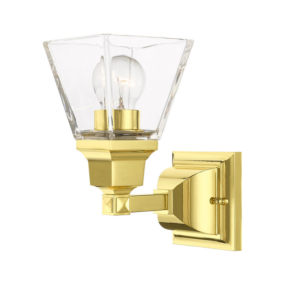 Sconces Single Glass by Livex Lighting ( 107 | 17171-02 Mission ) 