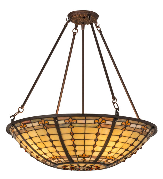 Semi-Flush Mts. Bowl Style by Meyda Tiffany ( 57 | 170547 Fleur-De-Lite ) 