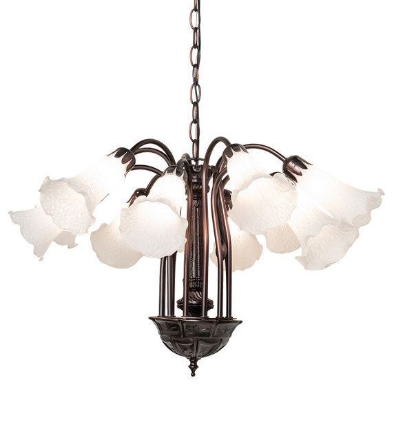 Mid. Chandeliers Glass Down by Meyda Tiffany ( 57 | 32216 White ) 