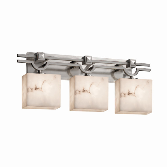 Bathroom Fixtures Three Lights by Justice Designs ( 102 | FAL-8503-55-NCKL-LED3-2100 LumenAria ) 