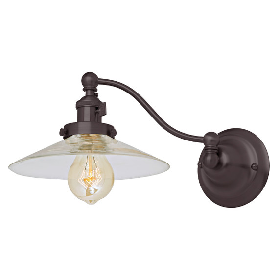 Sconces Single Glass by JVI Designs ( 261 | 1253-08 S1 Soho ) 