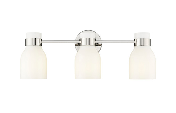 Bathroom Fixtures Three Lights by Millennium ( 59 | 23003-PN Corella ) 