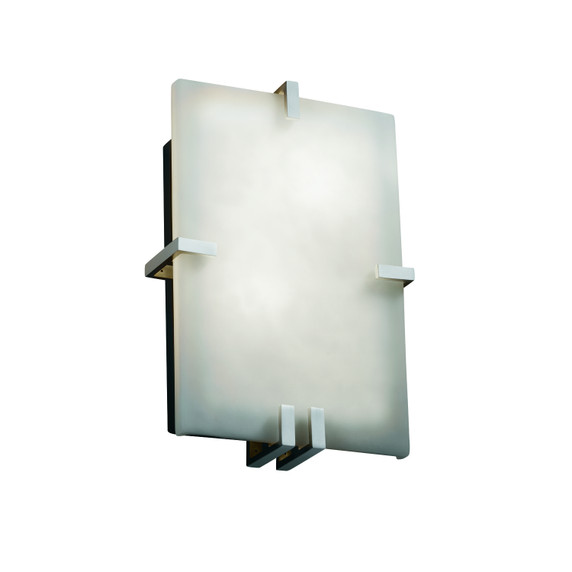 Sconces Pocket by Justice Designs ( 102 | CLD-5551-NCKL Clouds ) 