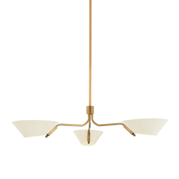 Large Chandeliers Metal Shade by Troy Lighting ( 67 | F8143-PBR/SSD Sacramento ) 