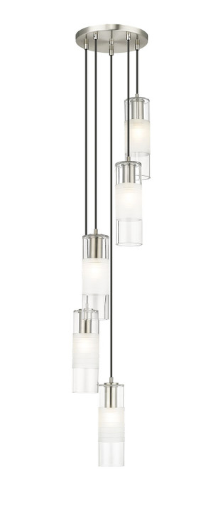 Mini Chandeliers Multi-Port/Cascade by Z-Lite ( 224 | 824P-5R-BN Alton ) 
