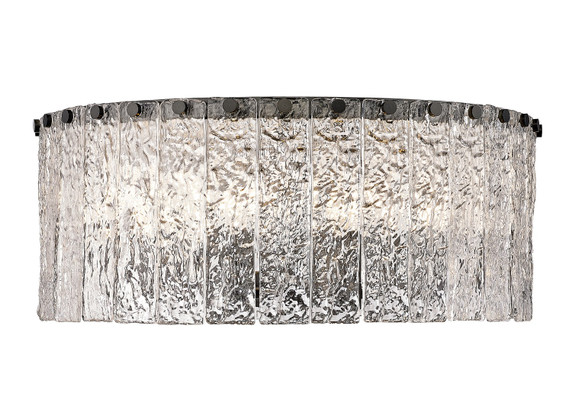 Flush Mounts Drum Shade by Z-Lite ( 224 | 1943F20-MB Glacier ) 