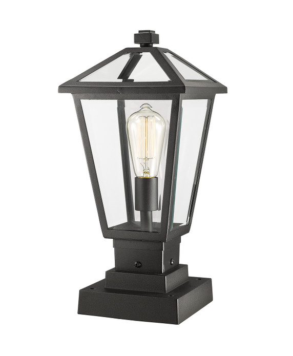 Exterior Post/Pier Head by Z-Lite ( 224 | 579PHMS-SQPM-BK Talbot ) 