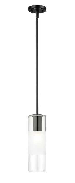 Mini Pendants Glass Down by Z-Lite ( 224 | 824P-ROD-MB Alton ) 