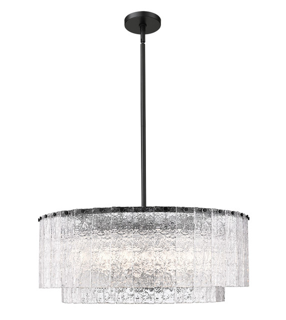 Mid. Chandeliers Glass Down by Z-Lite ( 224 | 1943P32-2-MB Glacier ) 