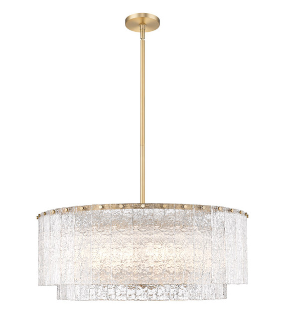 Mid. Chandeliers Glass Down by Z-Lite ( 224 | 1943P32-2-MGLD Glacier ) 