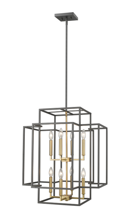 Foyer/Hall Lanterns Open Frame by Z-Lite ( 224 | 454-28BRZ-OBR Titania ) 