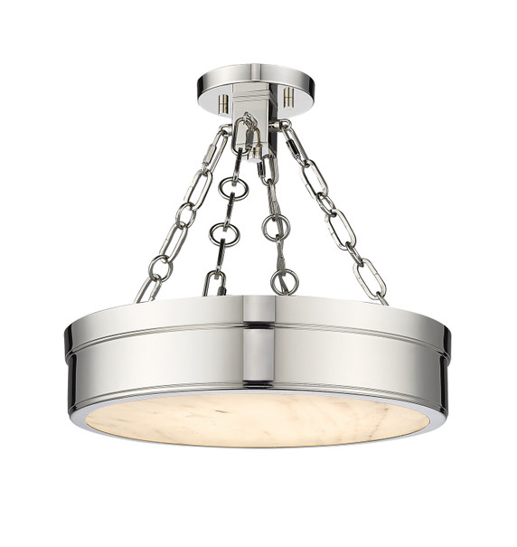 Semi-Flush Mts. Bowl Style by Z-Lite ( 224 | 1944SF15-PN-LED Anders ) 