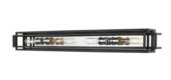 Bathroom Fixtures Four Lights by Z-Lite ( 224 | 454-4V-BK-CH Titania ) 