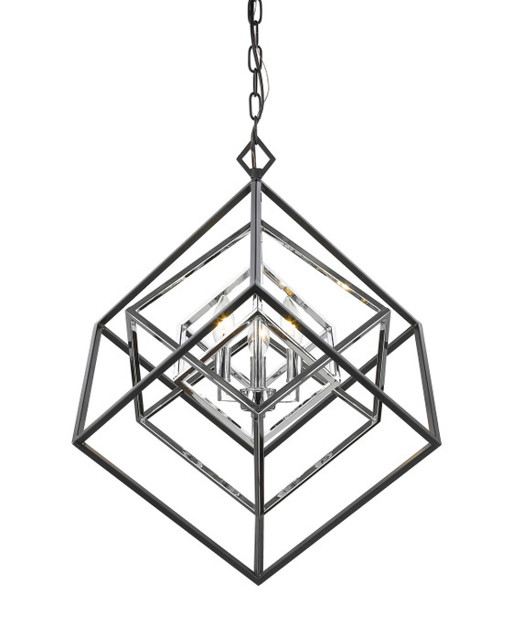 Foyer/Hall Lanterns Open Frame by Z-Lite ( 224 | 457-3CH-MB Euclid ) 
