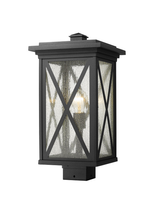 Exterior Post/Pier Head by Z-Lite ( 224 | 583PHBS-BK Brookside ) 