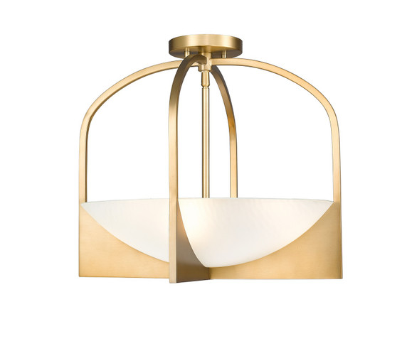 Semi-Flush Mts. Cage by Z-Lite ( 224 | 1947SFS-MGLD Devon ) 