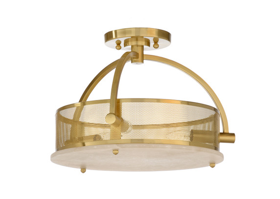 Semi-Flush Mts. Drum Shade by Wildwood ( 460 | 67232 Wildwood ) 