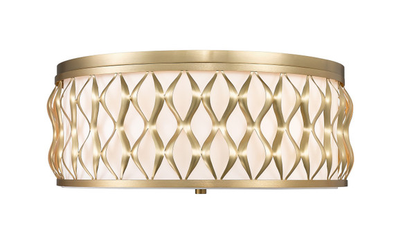 Flush Mounts Drum Shade by Z-Lite ( 224 | 1948F20-MGLD Harden ) 