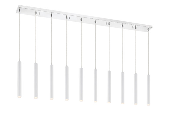 Linear/Island 4 Light + by Z-Lite ( 224 | 917MP12-WH-LED-10LCH Forest ) 
