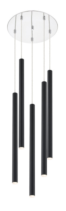 Mini Chandeliers Multi-Port/Cascade by Z-Lite ( 224 | 917MP24-MB-LED-5RCH Forest ) 