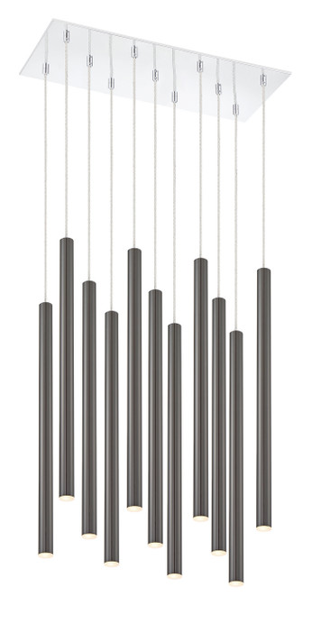 Linear/Island 4 Light + by Z-Lite ( 224 | 917MP24PBL-LED-11LCH Forest ) 