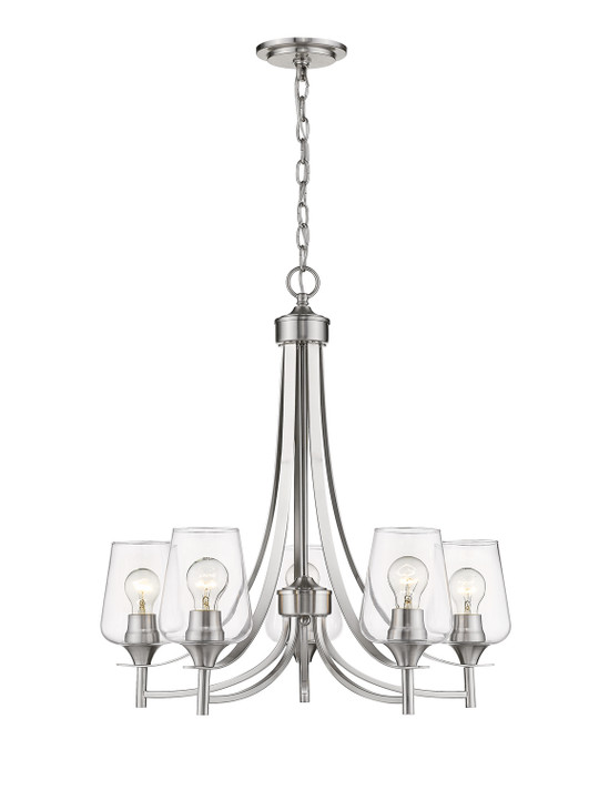 Mid. Chandeliers Glass Up by Z-Lite ( 224 | 473-5BN Joliet ) 