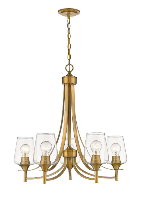 Mid. Chandeliers Glass Up by Z-Lite ( 224 | 473-5OBR Joliet ) 