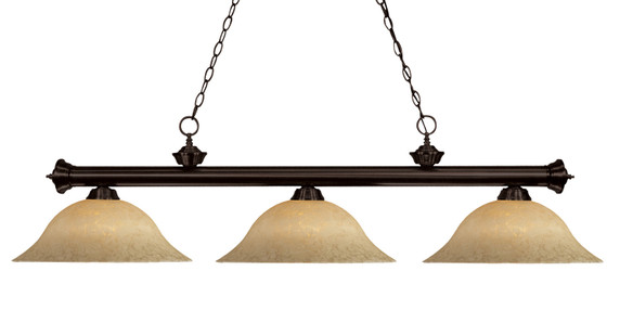 Linear/Island 3 Light Bar by Z-Lite ( 224 | 200-3BRZ-GM16 Riviera ) 