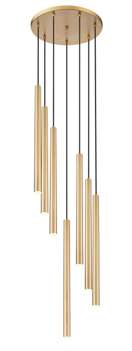 Mini Chandeliers Multi-Port/Cascade by Z-Lite ( 224 | 919MP24-7R-MGLD-LED Forest ) 