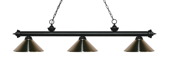 Linear/Island 3 Light Bar by Z-Lite ( 224 | 200-3MB-MBN Riviera ) 