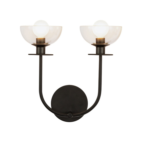 Sconces Double Glass by Alora ( 452 | WV515212MBCL Sylvia ) 