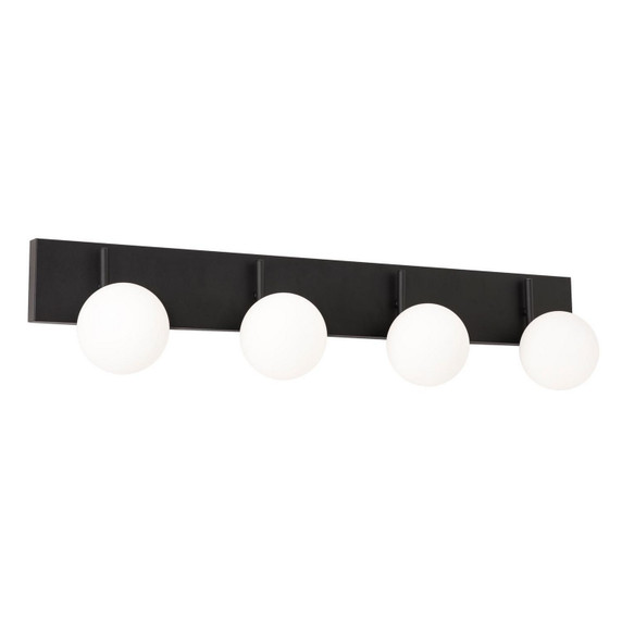 Bathroom Fixtures Four Lights by AFX Lighting ( 162 | METV3808L30D1BK Metropolitan ) 