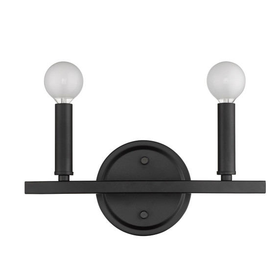 Bathroom Fixtures Two Lights by Acclaim Lighting ( 106 | IN41154BK Sawyer ) 