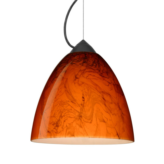 Mini Pendants Glass Down by Besa ( 74 | 1KX-4470HB-LED-BK Besa Vila Pendant ) 