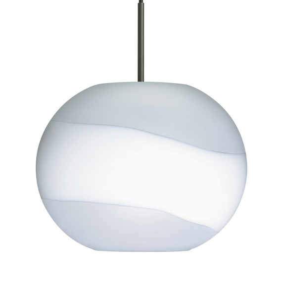 Mini Pendants Glass Down by Besa ( 74 | 1JC-477699-LED-BK Besa Luna Pendant ) 