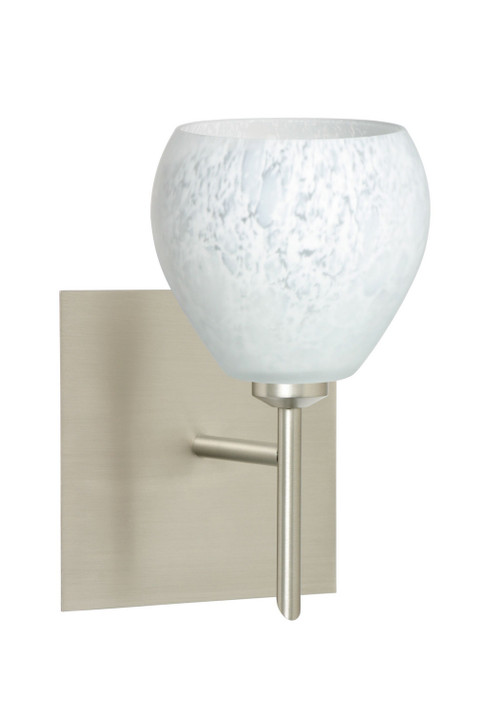 Sconces Single Glass by Besa ( 74 | 1SW-560519-SN-SQ Tay Tay ) 