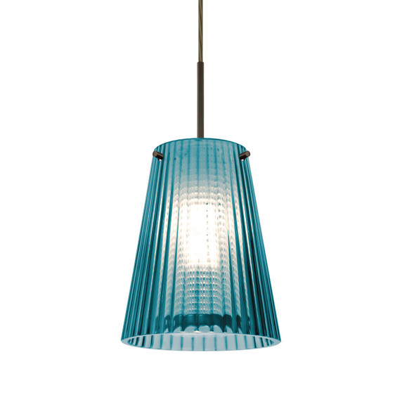 Mini Pendants Glass Down by Besa ( 74 | J-DIONBL-LED-BR Besa Dion Pendant ) 