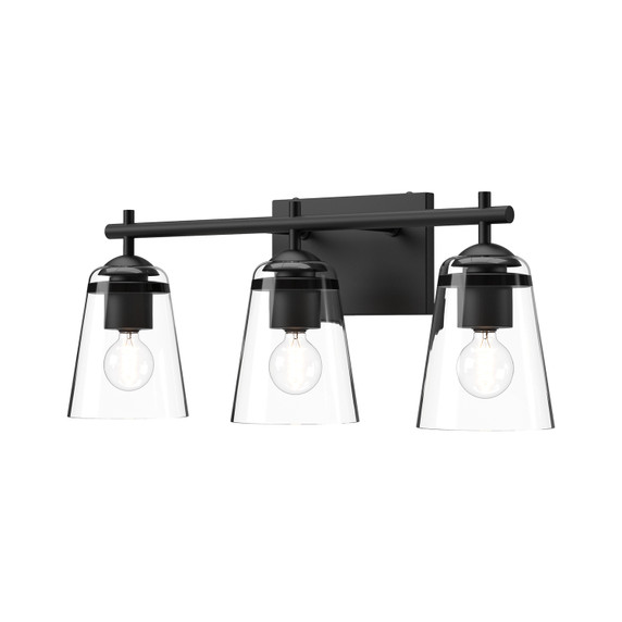 Bathroom Fixtures Three Lights by Alora ( 452 | VL638221MBCL Addison ) 