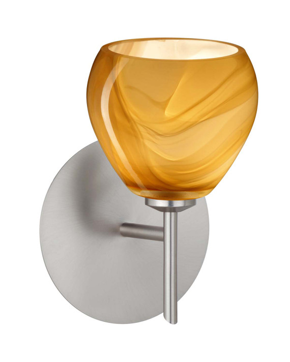 Sconces Single Glass by Besa ( 74 | 1SW-5605HN-SN Tay Tay ) 