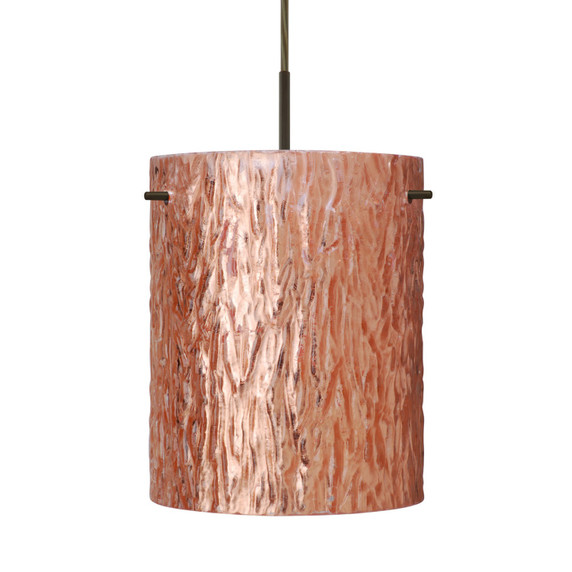 Mini Pendants Glass Down by Besa ( 74 | J-4006CS-LED-BR Besa Tamburo 8 Pendant ) 