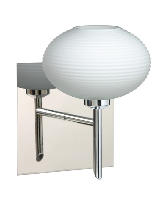Sconces Single Glass by Besa ( 74 | 1SW-561207-CR-SQ Lasso ) 