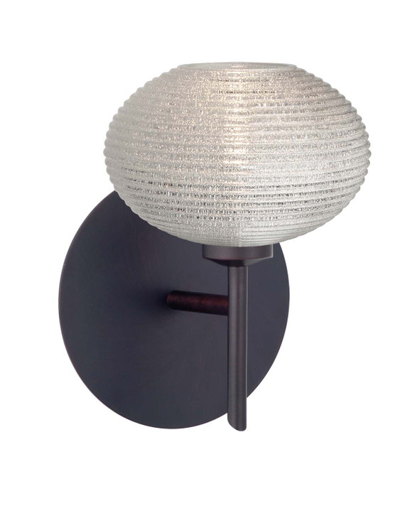 Sconces Single Glass by Besa ( 74 | 1SW-5612GL-BR Lasso ) 