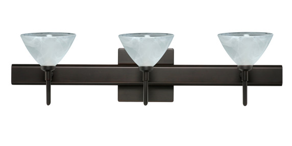 Bathroom Fixtures Three Lights by Besa ( 74 | 3SW-174352-BR-SQ Domi ) 